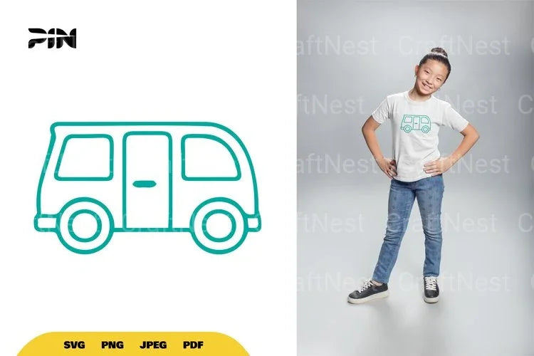 Bus Doodle Clipart Bundle - CraftNest - Digital Crafting and Art