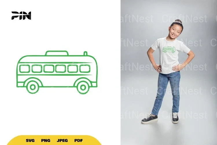 Bus Doodle Clipart Bundle - CraftNest - Digital Crafting and Art