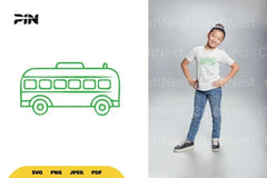 Bus Doodle Clipart Bundle - CraftNest - Digital Crafting and Art
