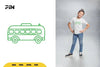 Bus Doodle Clipart Bundle
