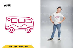 Bus Doodle Clipart Bundle - CraftNest - Digital Crafting and Art