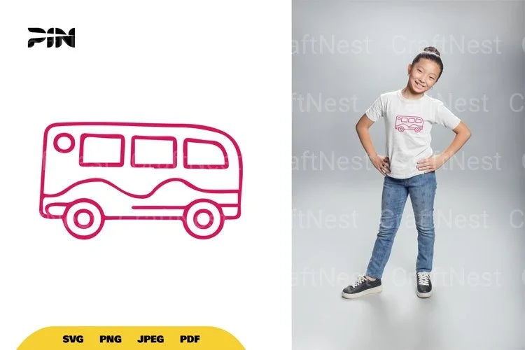 Bus Doodle Clipart Bundle - CraftNest - Digital Crafting and Art