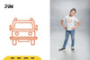 Bus Doodle Clipart Bundle