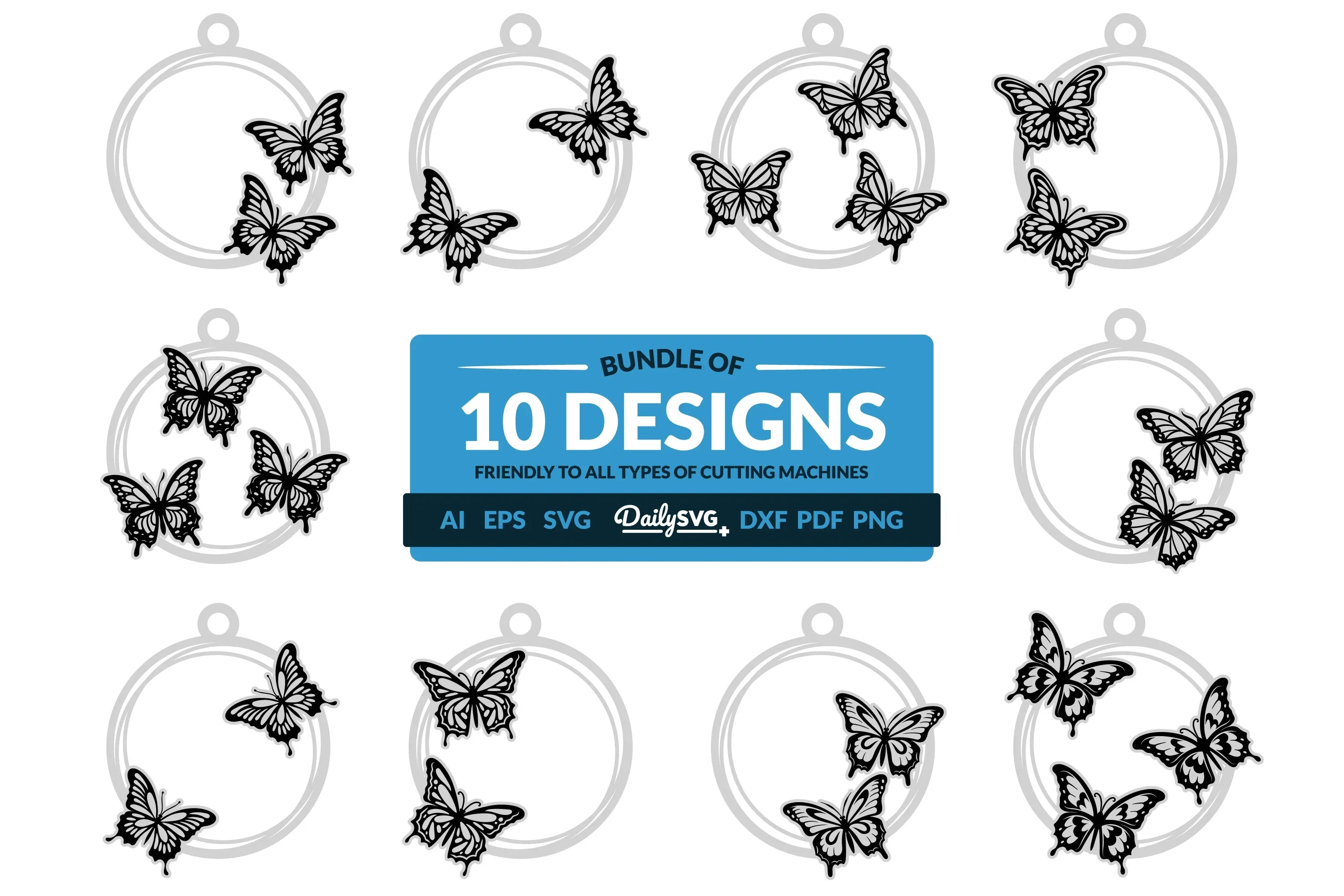 Daily Butterfly Clipart SVG Bundle - CraftNest - Digital Crafting and Art