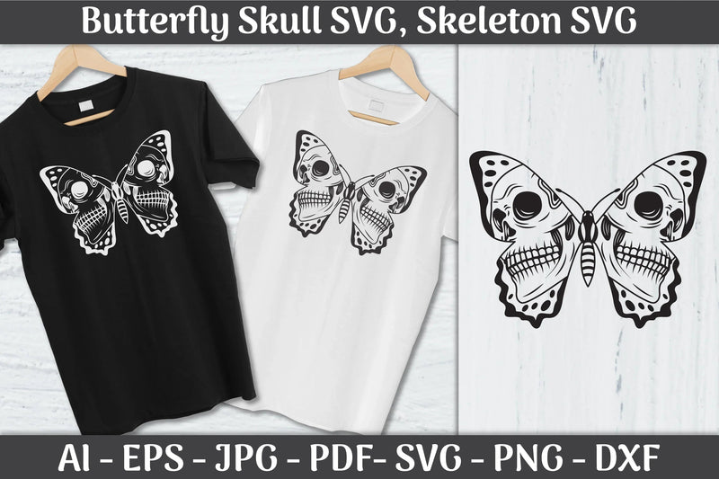 Butterfly Skull SVG Bundle - CraftNest - Digital Crafting and Art