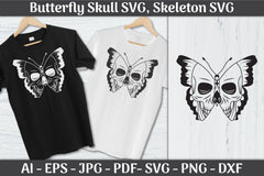 Butterfly Skull SVG Bundle: Skeleton SVG Collection - CraftNest - Digital Crafting and Art