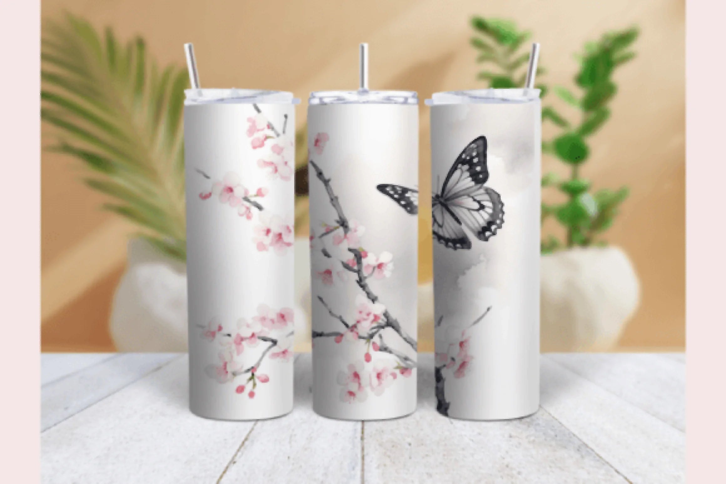 Butterfly Tumbler Wrap Bundle - CraftNest - Digital Crafting and Art
