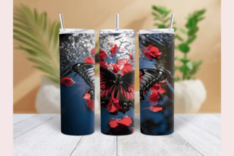 Butterfly Tumbler Wrap Bundle - CraftNest - Digital Crafting and Art