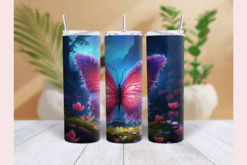 Butterfly Tumbler Wrap Bundle - CraftNest - Digital Crafting and Art