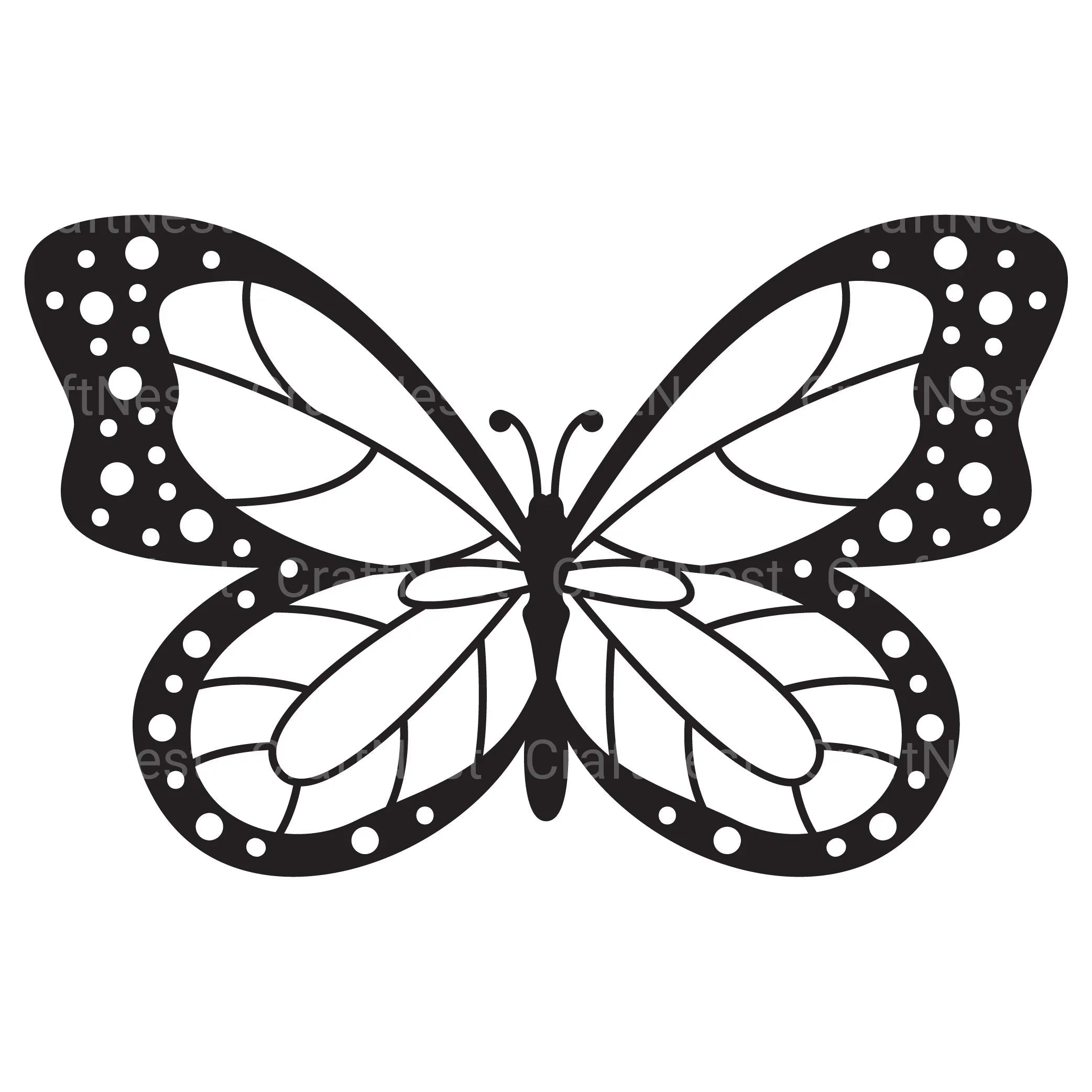 Butterfly 3D Layered Papercut Clipart Bundle - CraftNest - Digital Crafting and Art