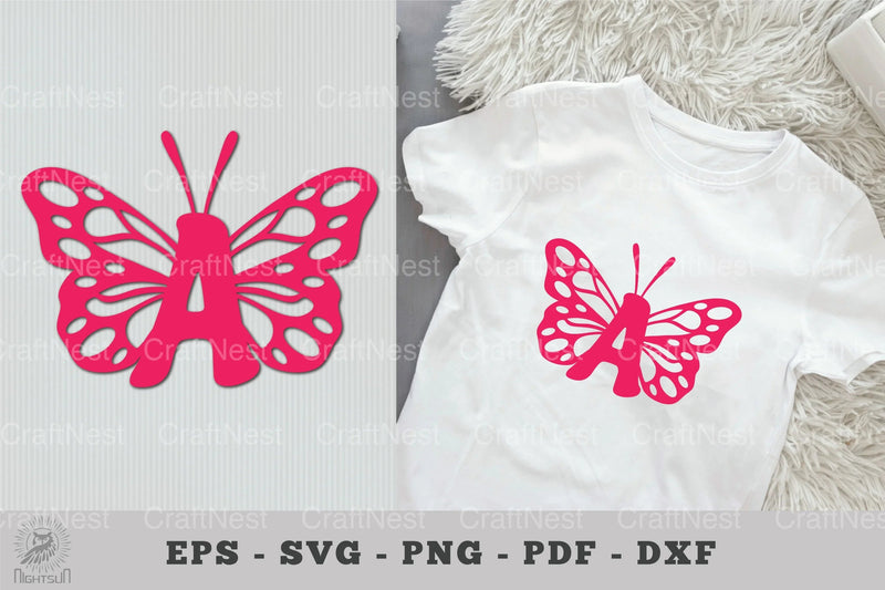 Butterfly Alphabet Letter A Clipart Bundle - CraftNest - Digital Crafting and Art