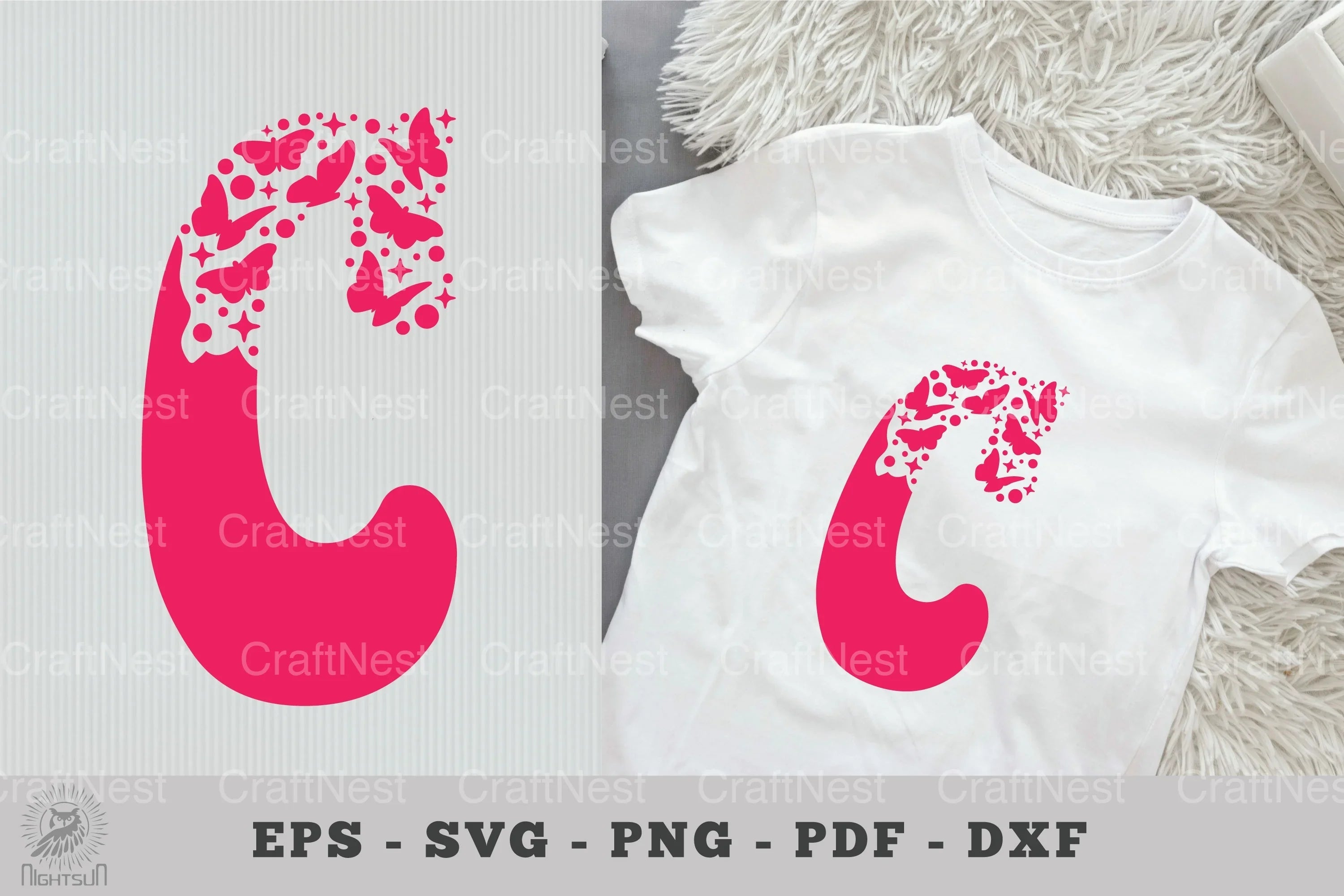 Butterfly Alphabet Letter C Clipart Bundle - CraftNest - Digital Crafting and Art