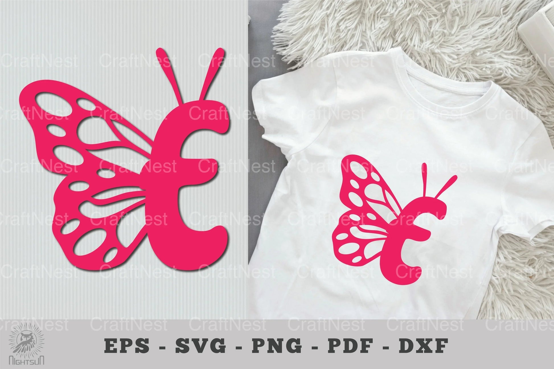 Butterfly Alphabet Letter E Clipart Bundle - CraftNest - Digital Crafting and Art