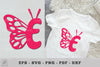 Butterfly Alphabet Letter E Clipart Bundle