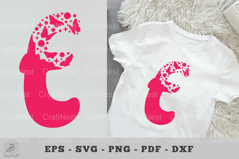Butterfly Alphabet Letter E Clipart Bundle - CraftNest - Digital Crafting and Art