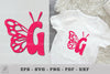 Butterfly Alphabet Letter G Clipart Bundle