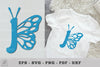 Butterfly Alphabet Letter J Clipart Bundle