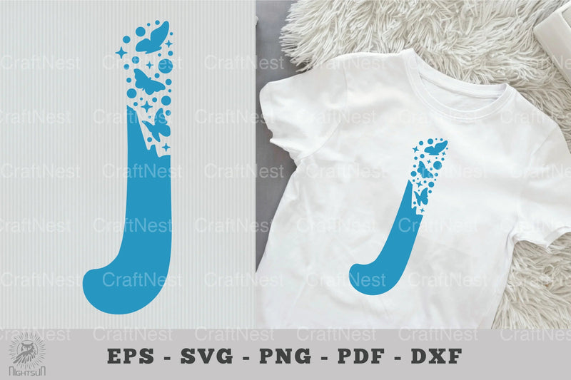 Butterfly Alphabet Letter J Clipart Bundle - CraftNest - Digital Crafting and Art