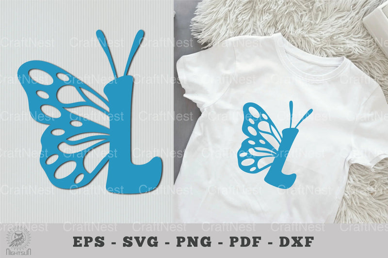 Butterfly Alphabet Letter L Clipart Bundle - CraftNest - Digital Crafting and Art