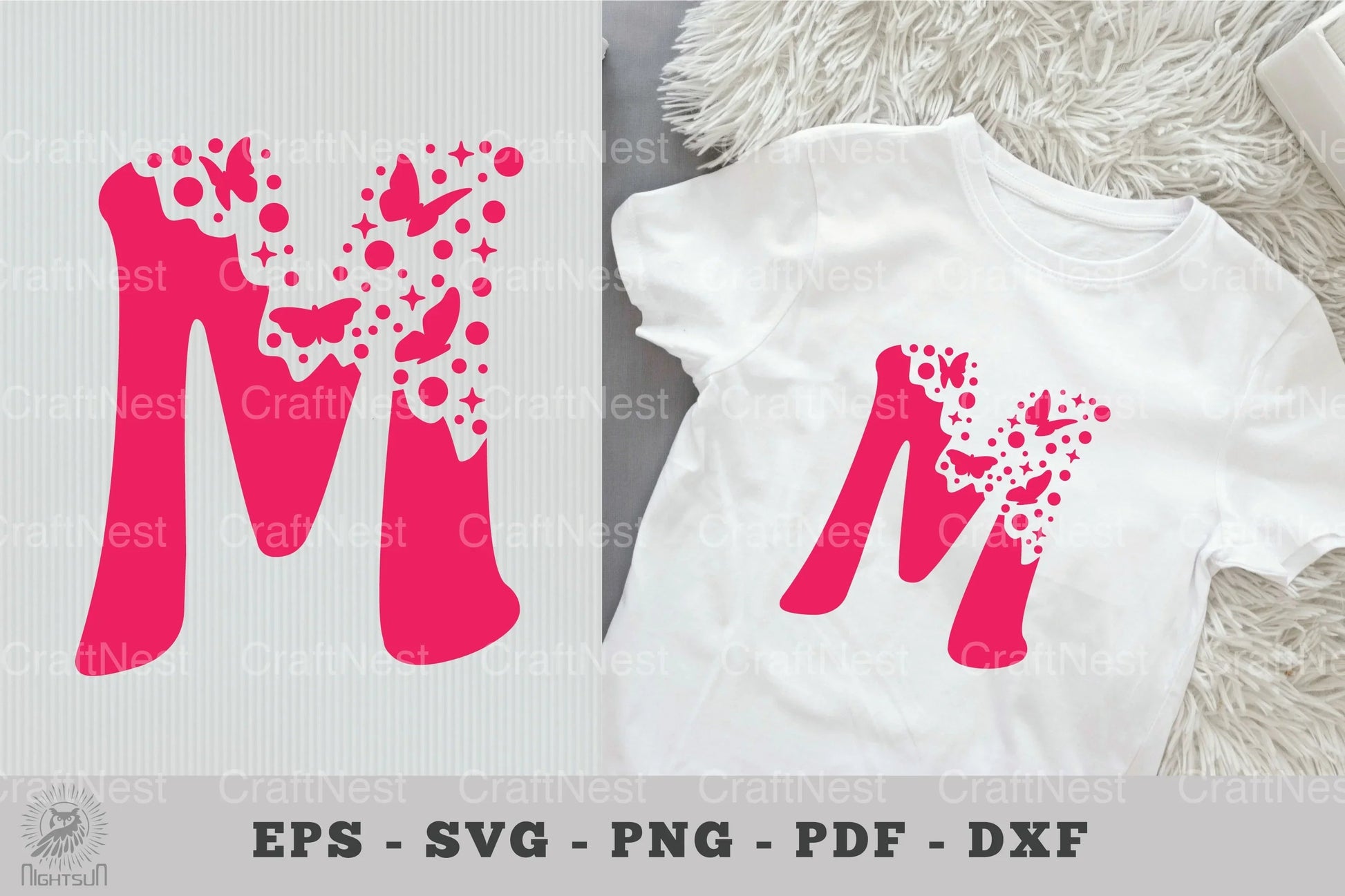 Butterfly Alphabet Letter M Clipart Bundle - CraftNest - Digital Crafting and Art