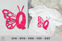 Butterfly Alphabet Letter Q Clipart Bundle - CraftNest - Digital Crafting and Art