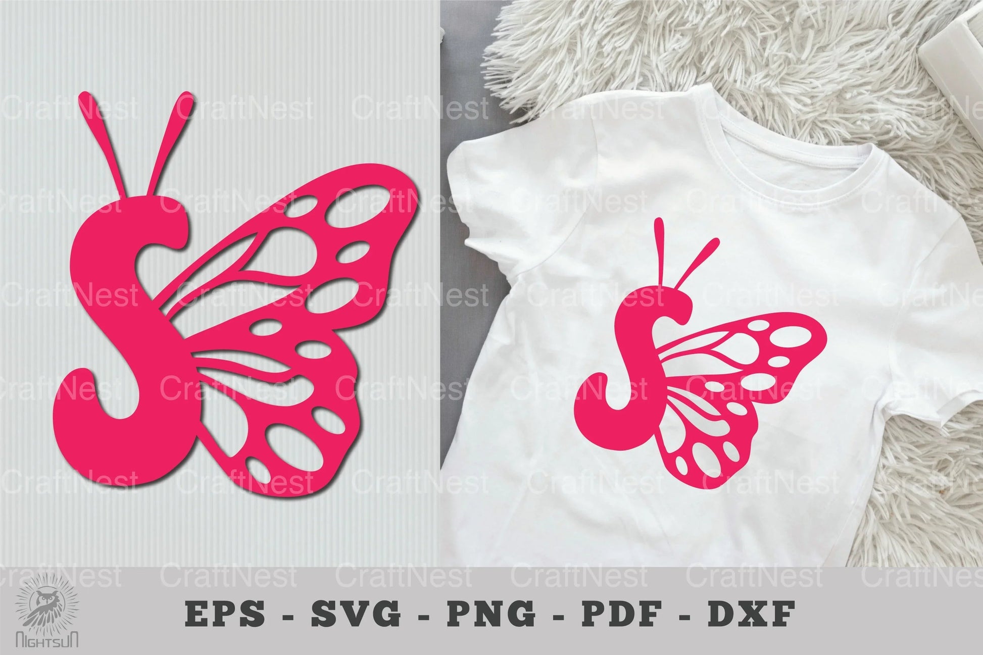 Butterfly Alphabet Letter S Clipart Bundle - CraftNest - Digital Crafting and Art