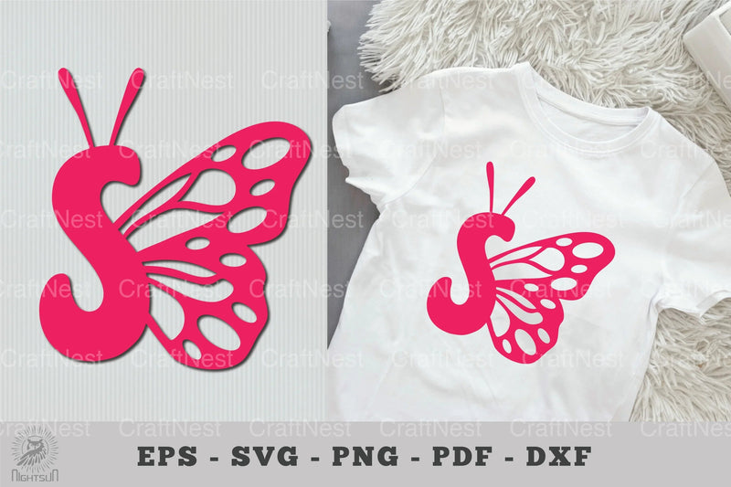 Butterfly Alphabet Letter S Clipart Bundle - CraftNest - Digital Crafting and Art