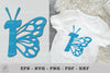 Butterfly Alphabet Letter T Clipart Bundle