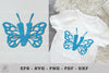 Butterfly Alphabet Letter V Clipart Bundle