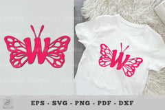Butterfly Alphabet Letter W Clipart Bundle - CraftNest - Digital Crafting and Art