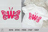 Butterfly Alphabet Letter W Clipart Bundle