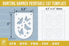 Butterfly Bunting Banner Printable Template Clipart Bundle