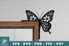 Butterfly Door Corner Lasercut Clipart Bundle