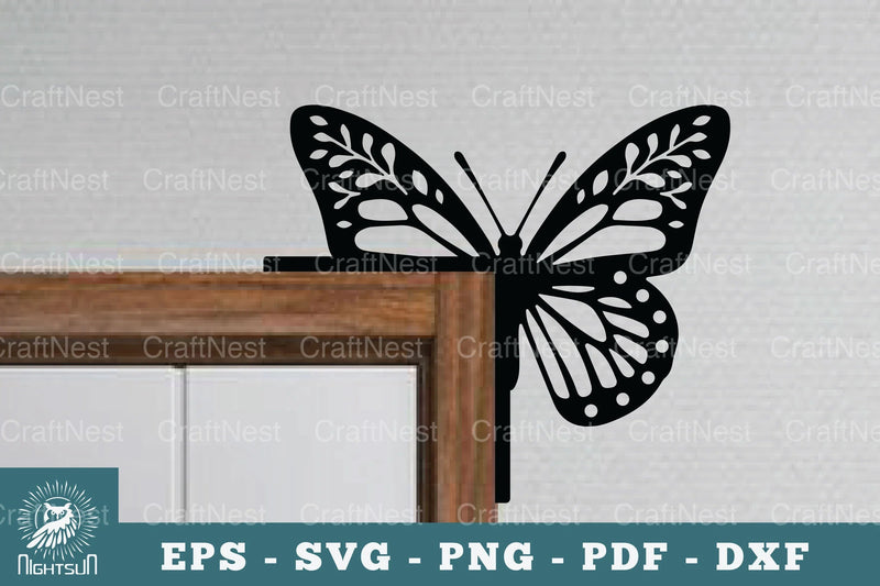 Butterfly Door Corner Lasercut SVG Bundle - CraftNest - Digital Crafting and Art