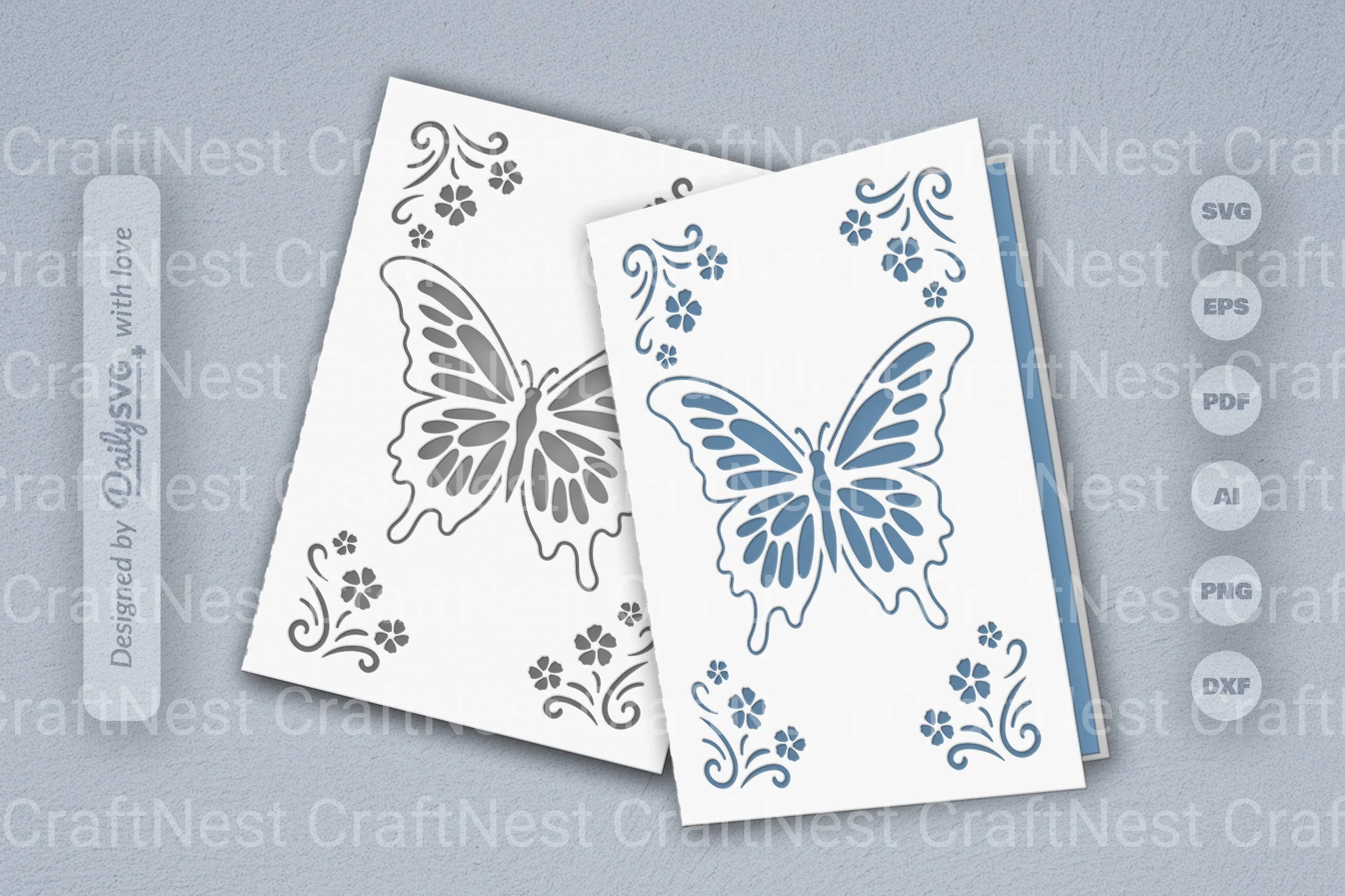 Butterfly Floral SVG Bundle Collection