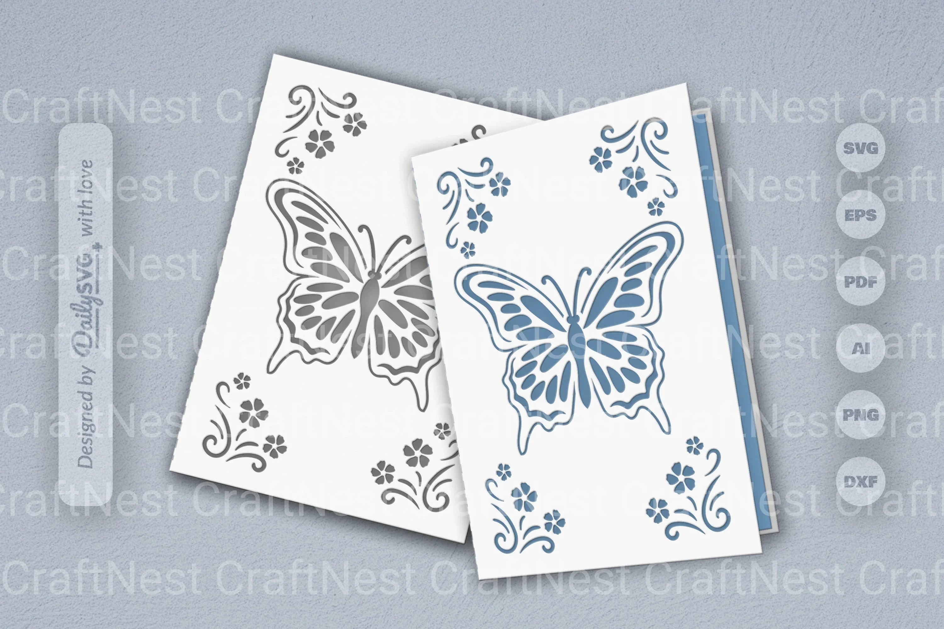 Butterfly Floral SVG Bundle Collection