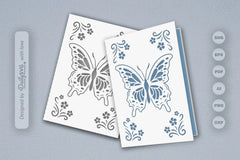 Butterfly Floral SVG Bundle 6 - CraftNest - Digital Crafting and Art