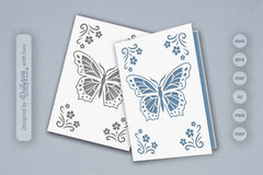 Butterfly Floral SVG Bundle 2 - CraftNest - Digital Crafting and Art