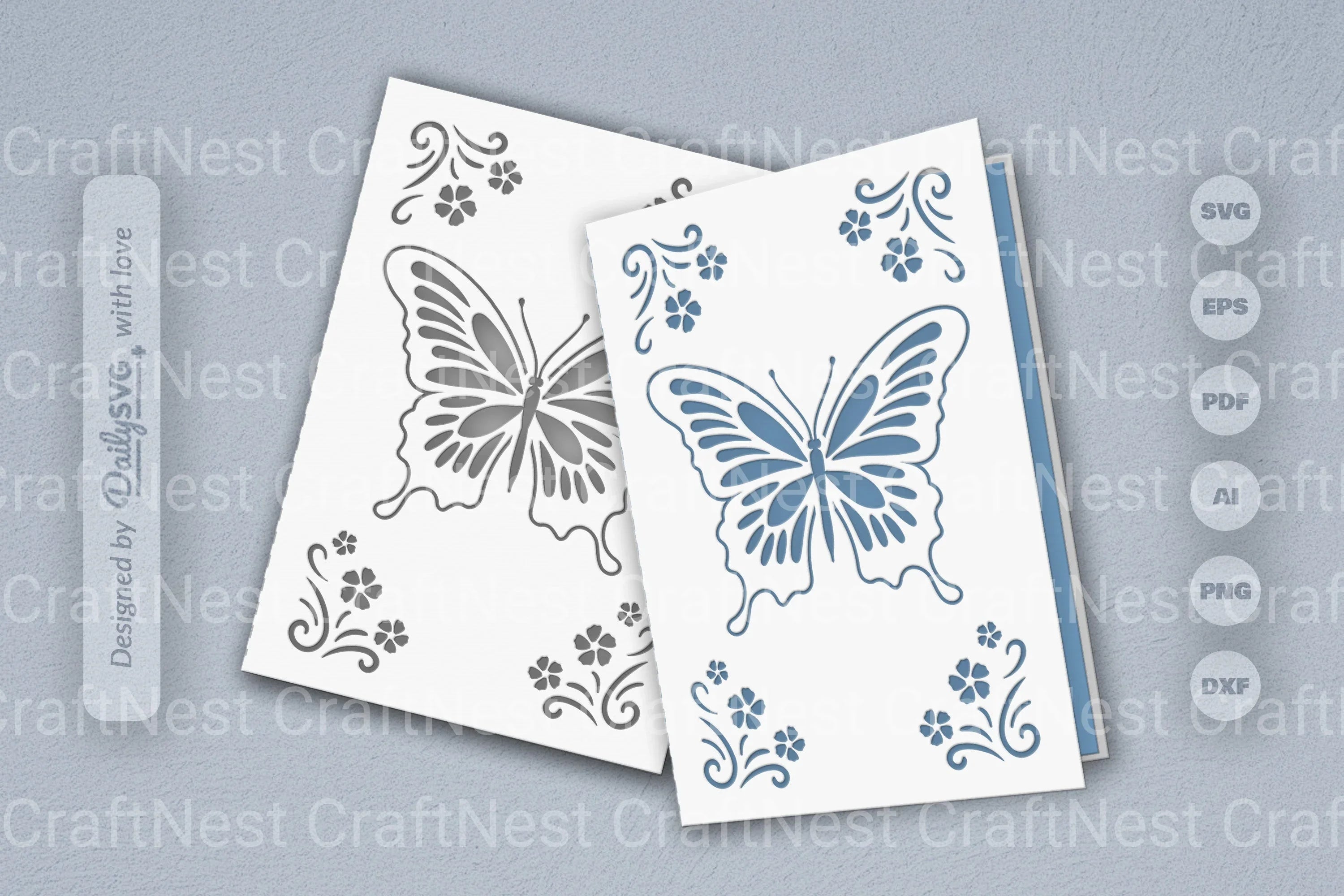Butterfly Floral SVG Bundle Collection