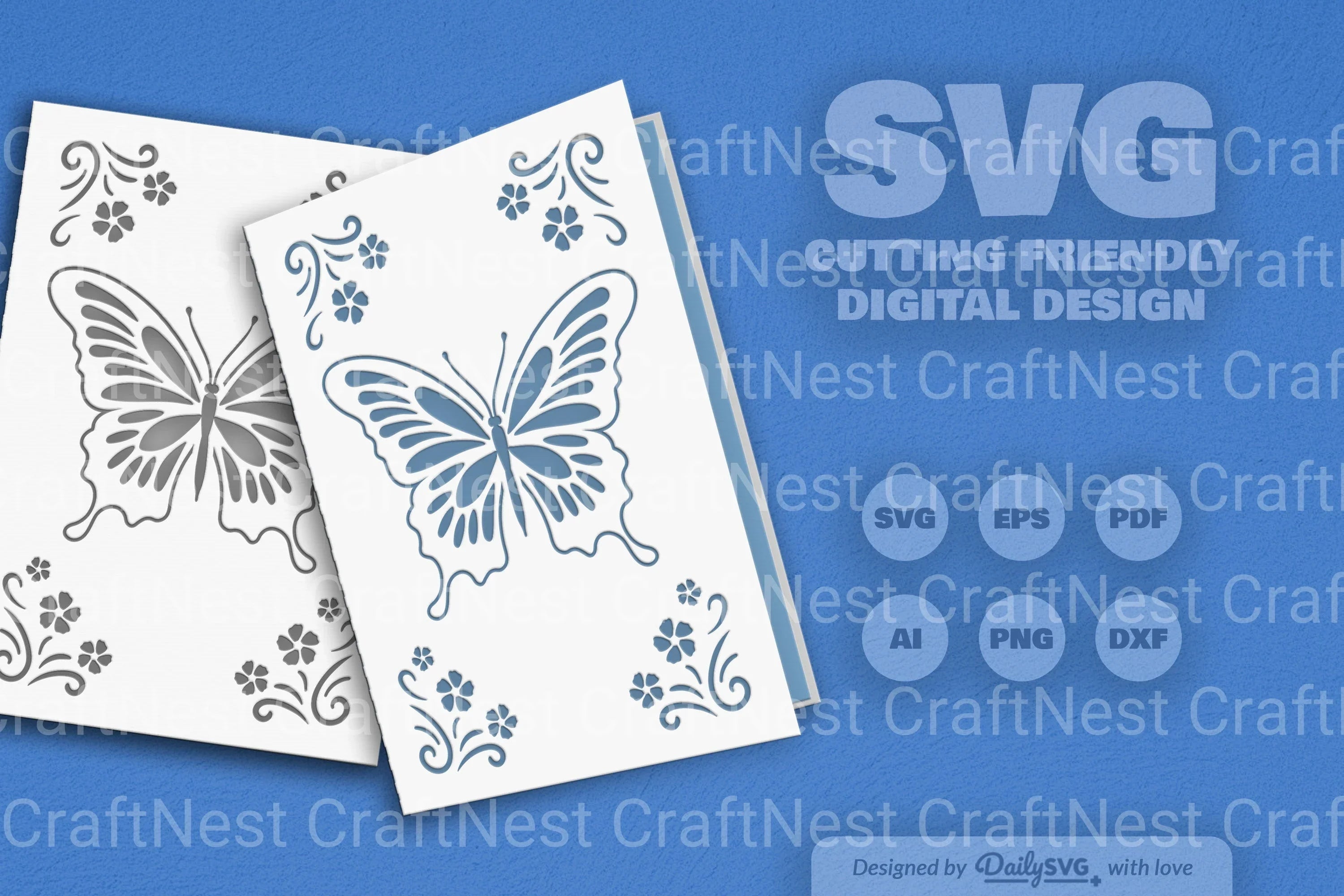Butterfly Floral SVG Bundle Collection
