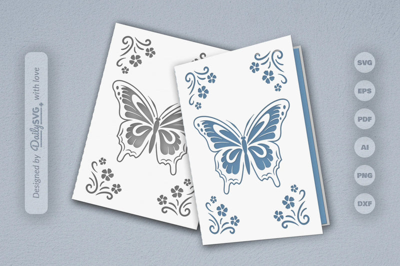 Butterfly Floral SVG Bundle - CraftNest - Digital Crafting and Art