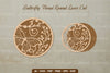 Butterfly Floral Round Laser Cut SVG Bundle