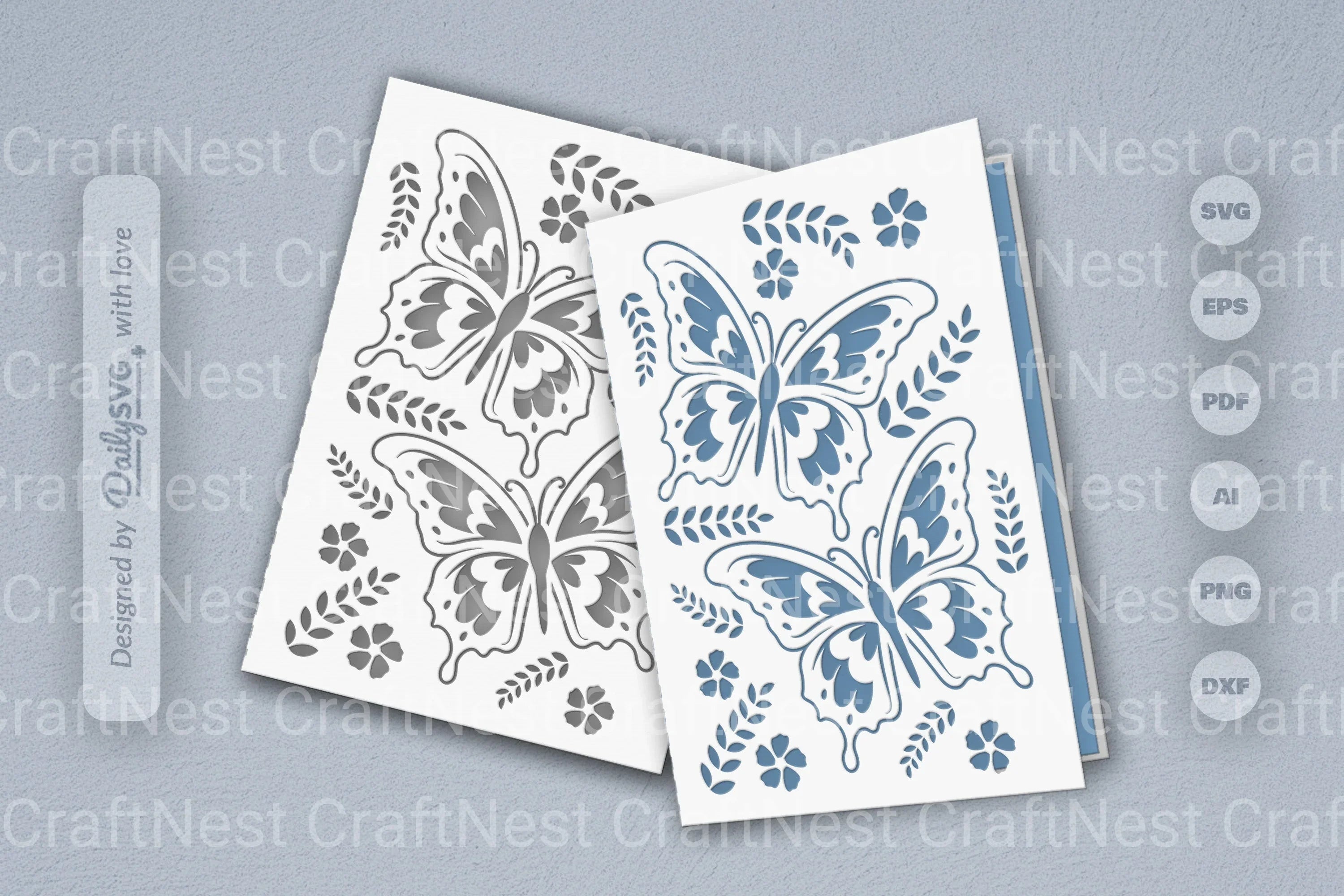 Butterfly Folk Art SVG Bundle
