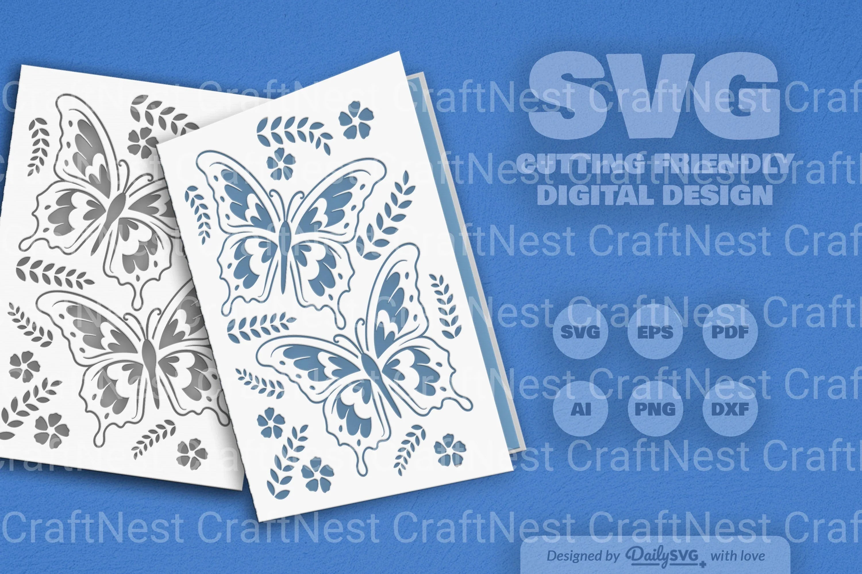Butterfly Folk Art SVG Bundle