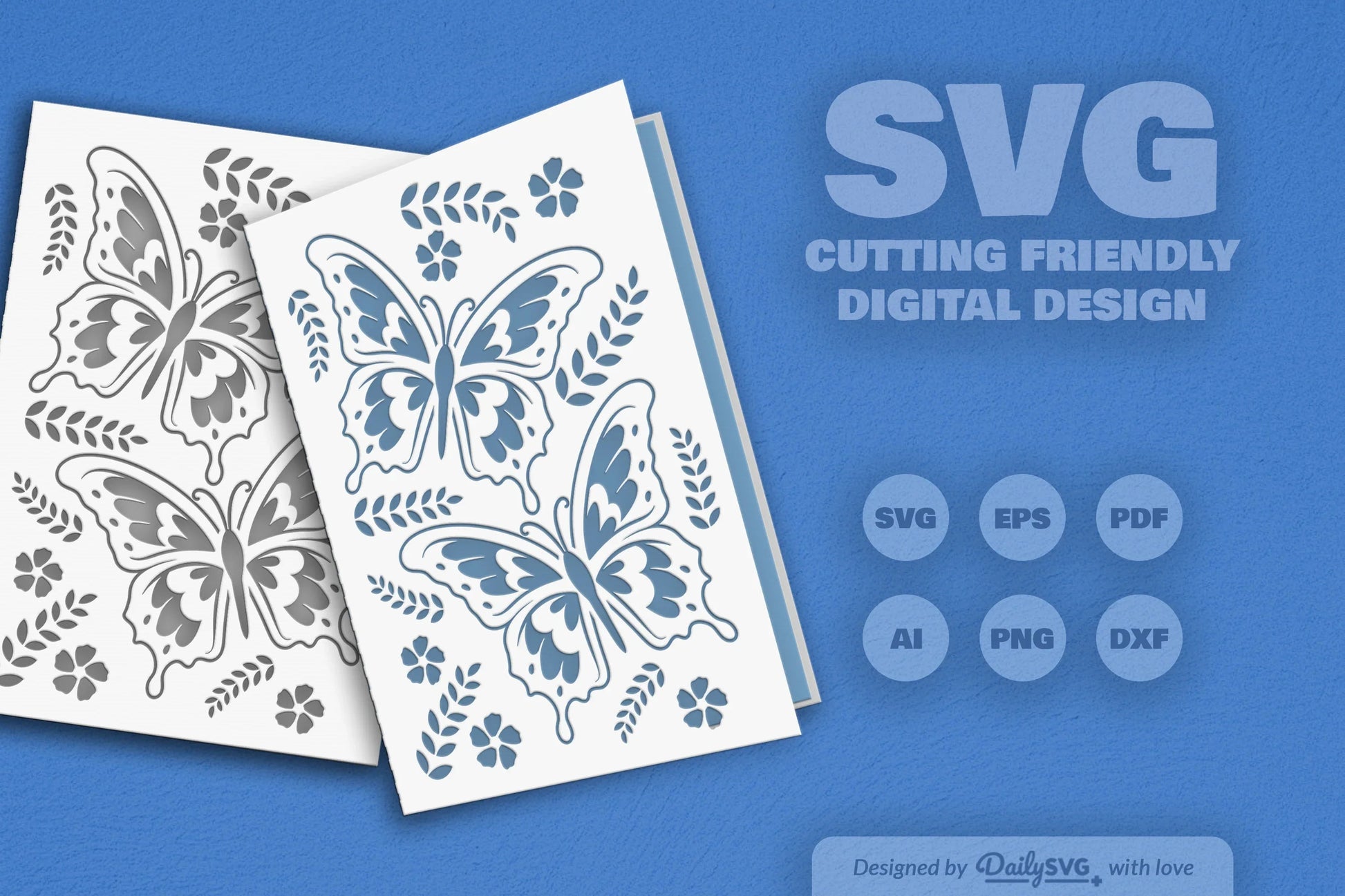 Butterfly Folk Art SVG Bundle - CraftNest - Digital Crafting and Art