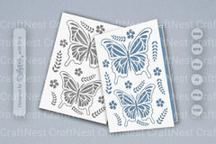 Butterfly Folk Art SVG Bundle 8 - CraftNest - Digital Crafting and Art