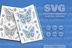 Butterfly Folk Art SVG Bundle 8 - CraftNest - Digital Crafting and Art