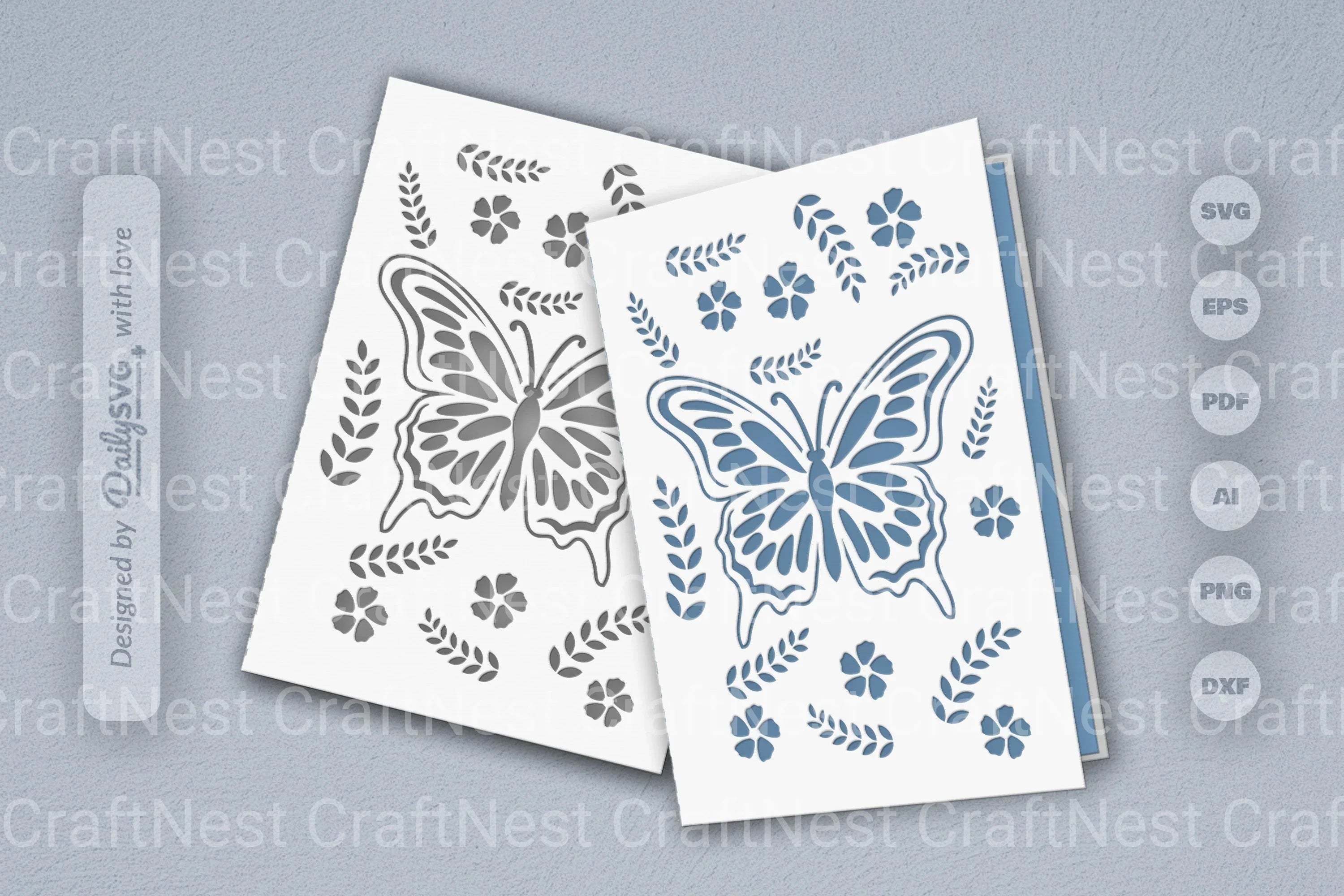 Butterfly Folk Art SVG Bundle