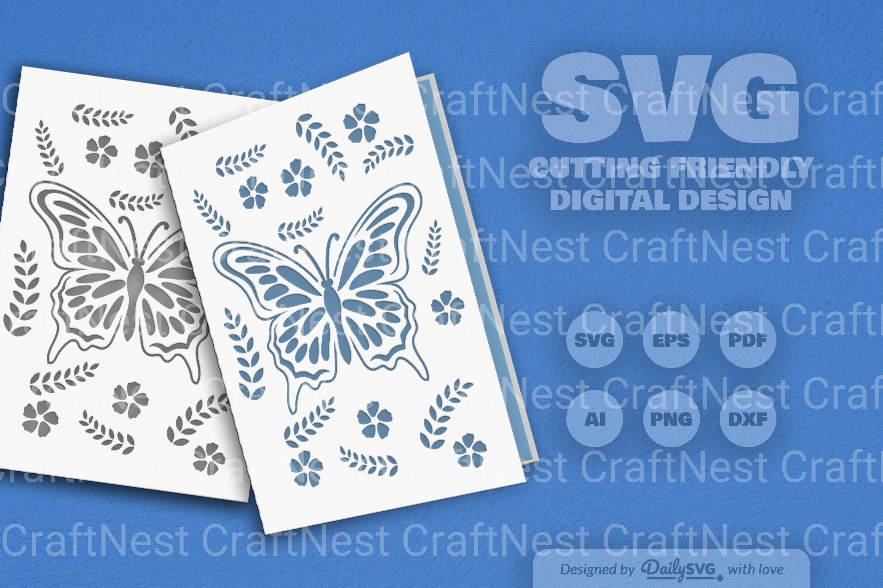 Butterfly Folk Art SVG Bundle