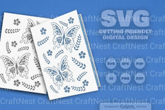 Butterfly Folk Art SVG Bundle 7 - CraftNest - Digital Crafting and Art